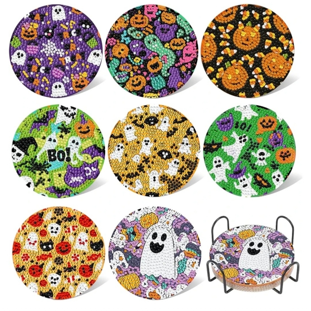 Halloween Themed Party Coasters Set